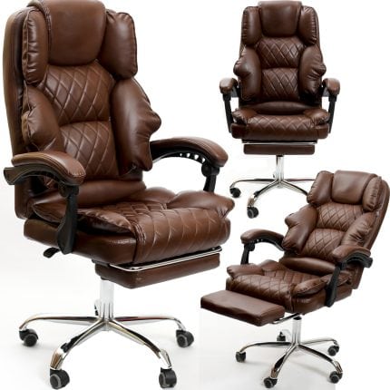 Крісло офісне Diego Comfort Pro коричневий