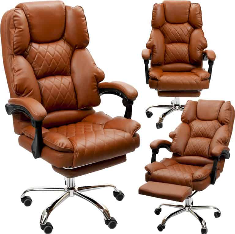Крісло офісне Diego Comfort Pro світло-коричневий