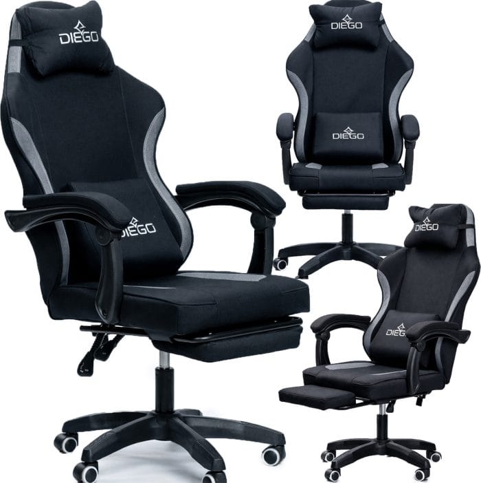 Крісло геймерське DIEGO Soft Black