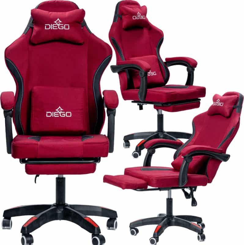 Крісло геймерське DIEGO Soft Cherry