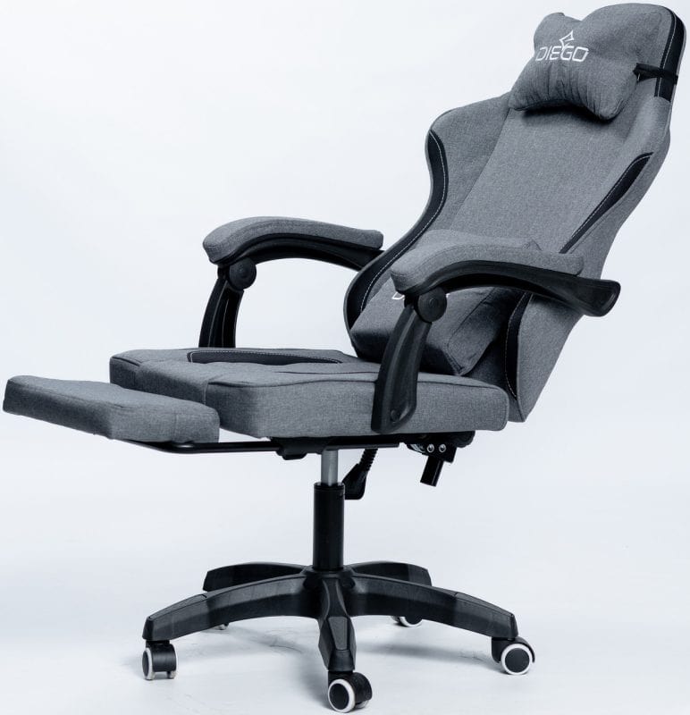 Крісло геймерське DIEGO Soft Gray – фото 2