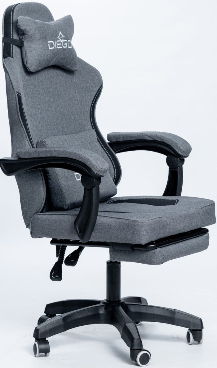 Крісло геймерське DIEGO Soft Gray – фото 3