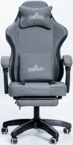 Крісло геймерське DIEGO Soft Gray – фото 5