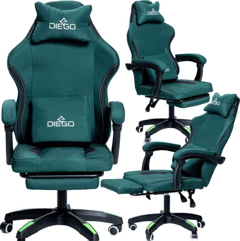 Крісло геймерське DIEGO Soft Green