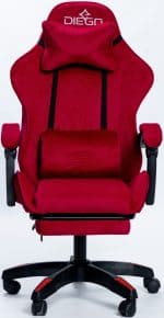 Крісло геймерське DIEGO ALCANTARA PRO Red – фото 2