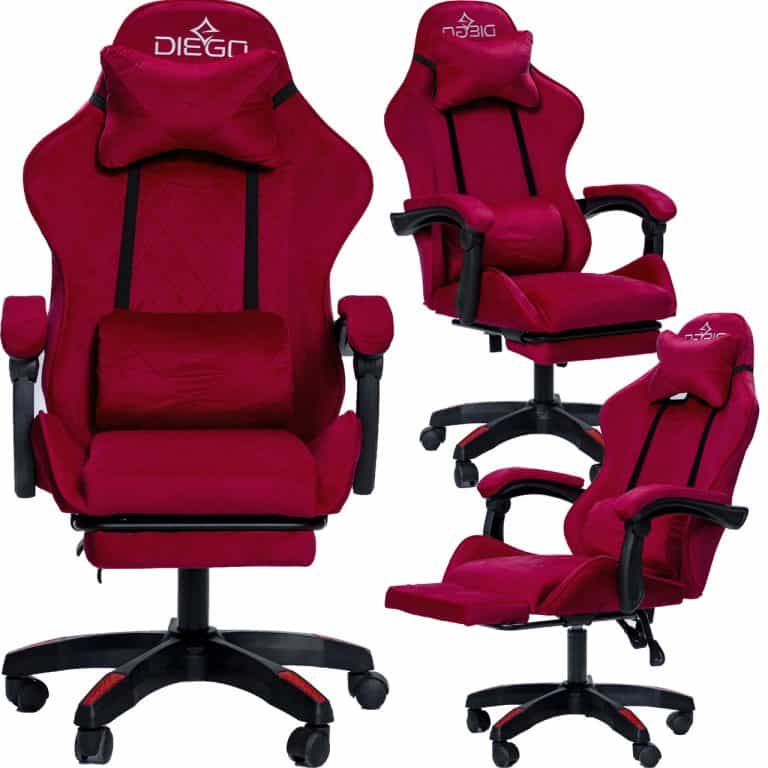 Крісло геймерське DIEGO ALCANTARA PRO Red