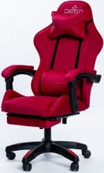 Крісло геймерське DIEGO ALCANTARA PRO Red – фото 6