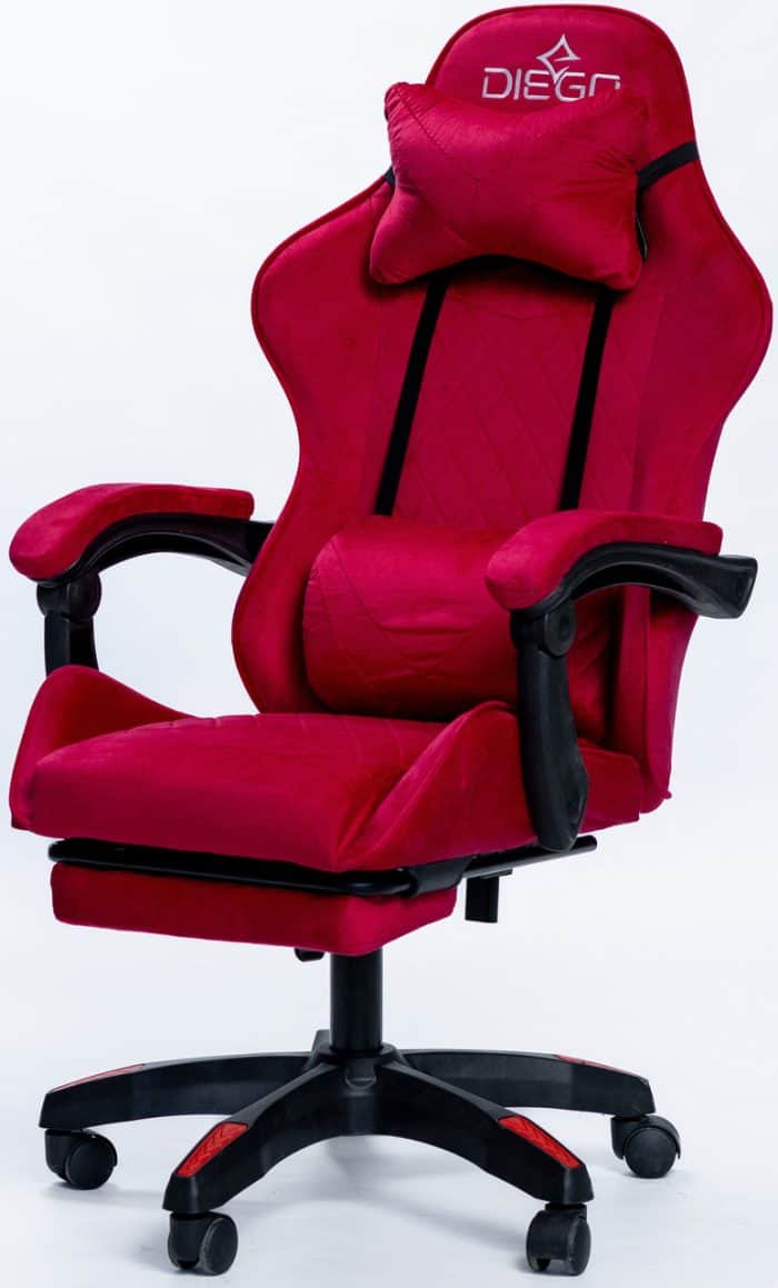 Крісло геймерське DIEGO ALCANTARA PRO Red – фото 6