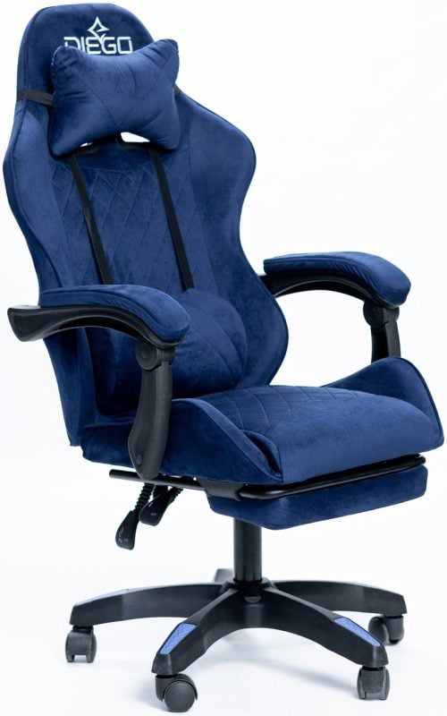 Крісло геймерське DIEGO ALCANTARA PRO Dark Blue – фото 2