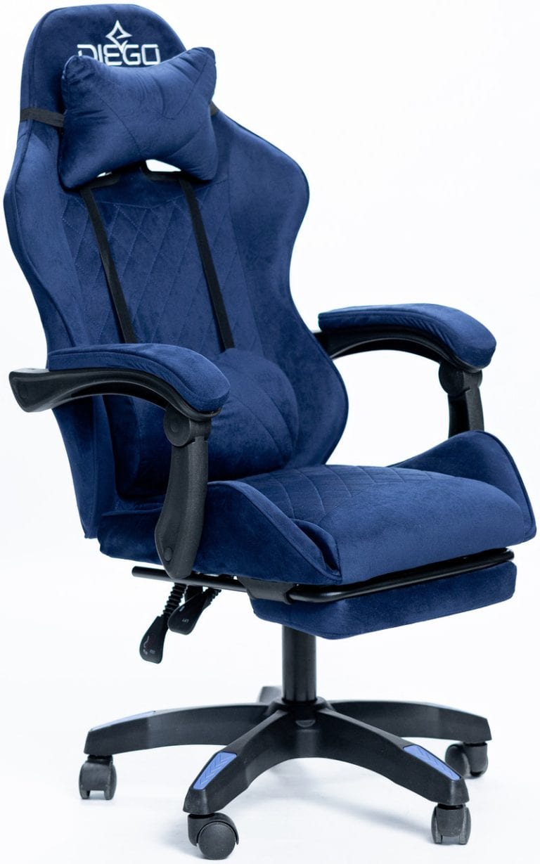 Крісло геймерське DIEGO ALCANTARA PRO Dark Blue – фото 2