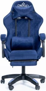 Крісло геймерське DIEGO ALCANTARA PRO Dark Blue – фото 3