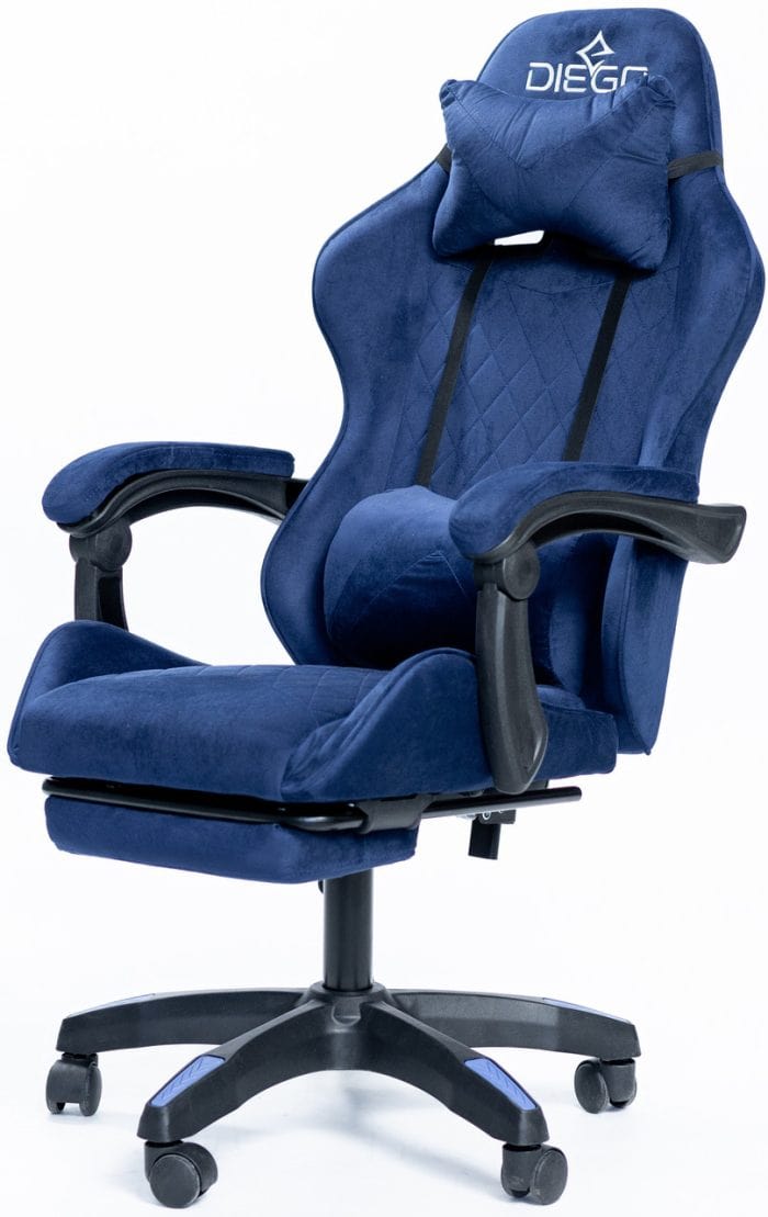 Крісло геймерське DIEGO ALCANTARA PRO Dark Blue – фото 4