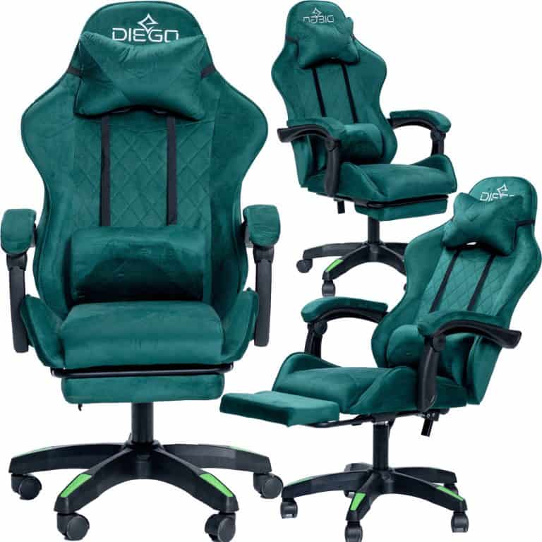 Крісло геймерське DIEGO ALCANTARA PRO Green