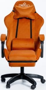 Крісло геймерське DIEGO ALCANTARA PRO Orange – фото 2