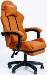 Крісло геймерське DIEGO ALCANTARA PRO Orange – фото 3