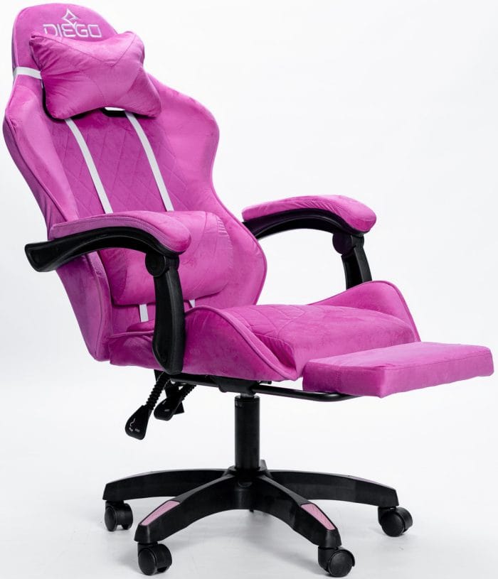 Крісло геймерське DIEGO ALCANTARA PRO Pink – фото 3