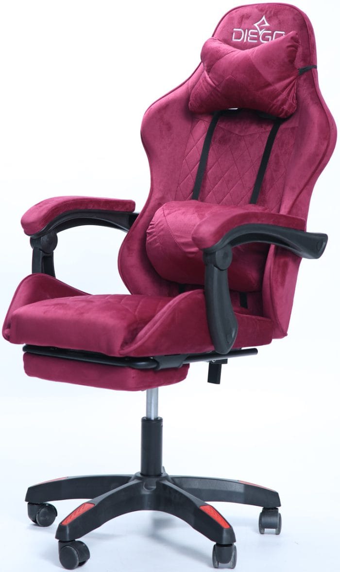 Крісло геймерське DIEGO ALCANTARA PRO Cherry – фото 3