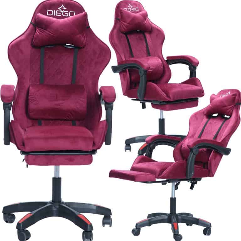 Крісло геймерське DIEGO ALCANTARA PRO Cherry