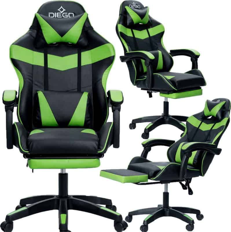 Крісло геймерське DIEGO Phantom RS Black-Green
