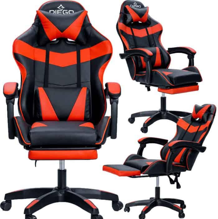 Крісло геймерське DIEGO Phantom RS Black-Red
