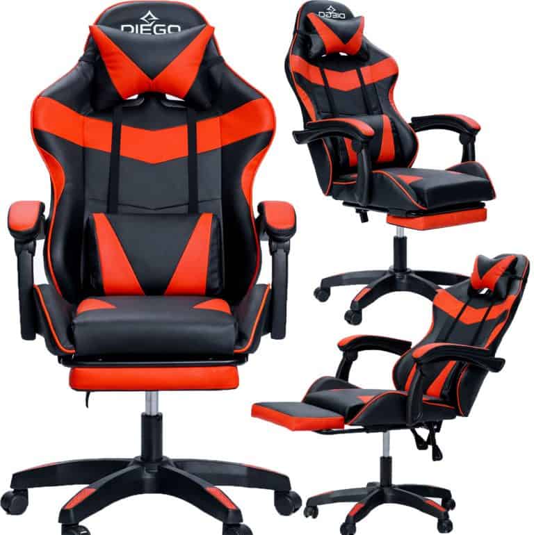 Крісло геймерське DIEGO Phantom RS Black-Red