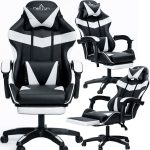 Крісло геймерське DIEGO Phantom RS Black-White
