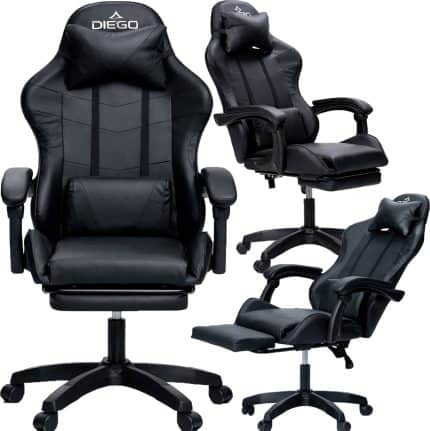 Крісло геймерське DIEGO Phantom RS Black
