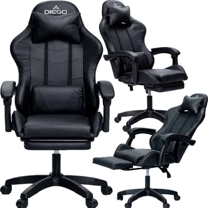 Крісло геймерське DIEGO Phantom RS Black