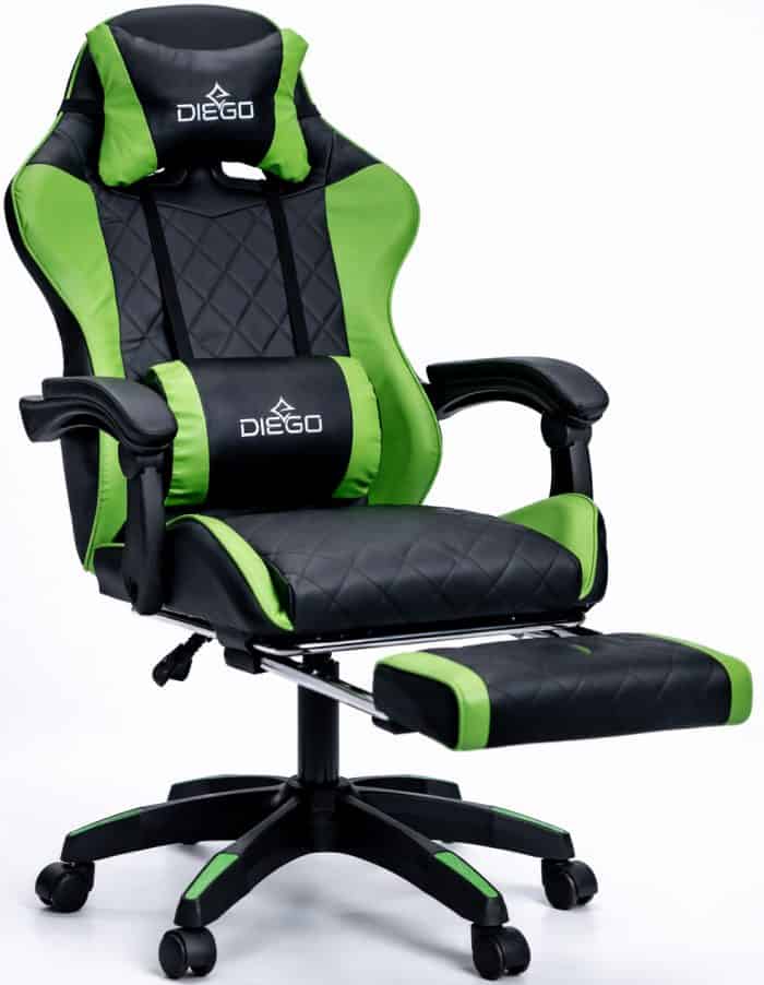Крісло геймерське DIEGO AERO Black-Green – фото 2