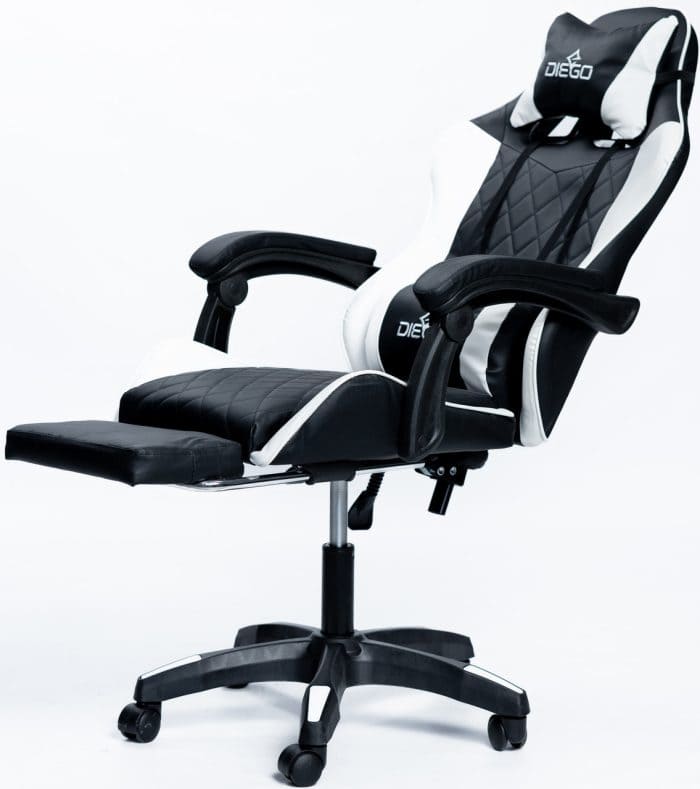 Крісло геймерське DIEGO AERO Black-White – фото 3
