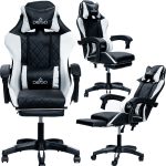 Крісло геймерське DIEGO AERO Black-White