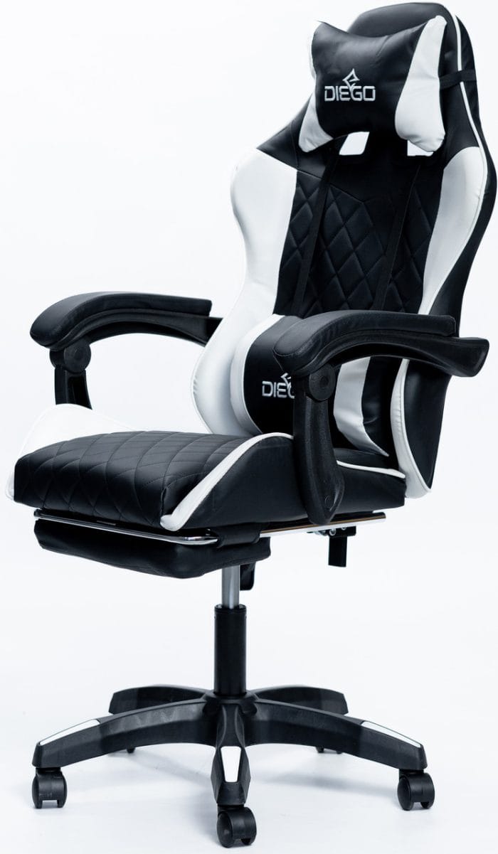 Крісло геймерське DIEGO AERO Black-White – фото 5