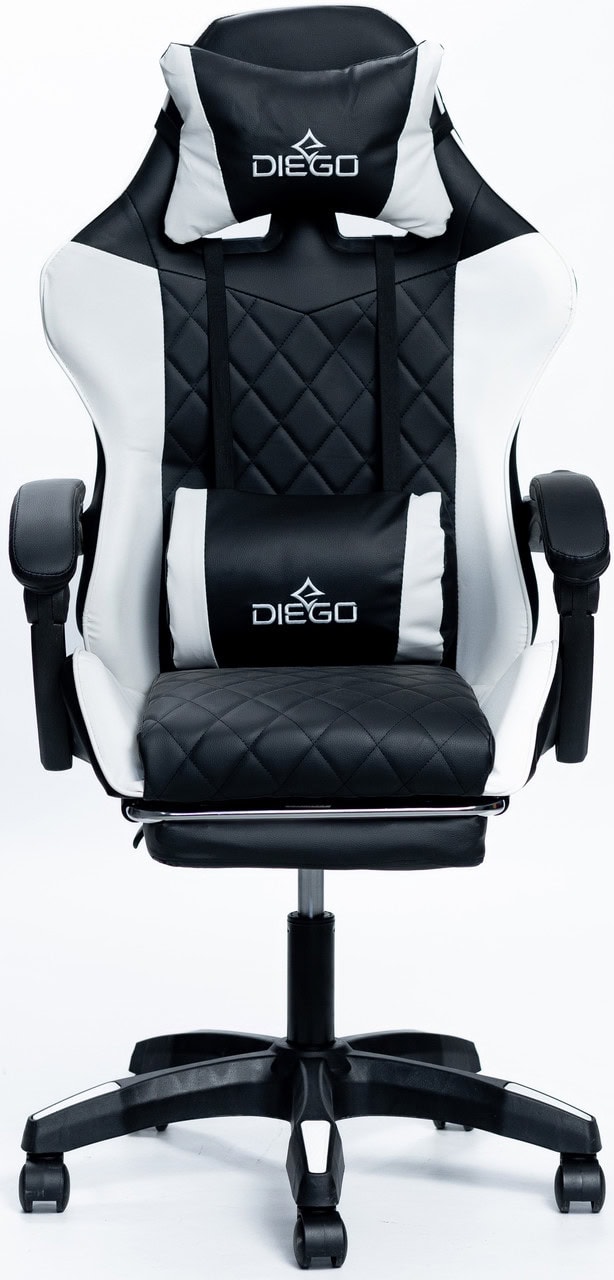 Крісло геймерське DIEGO AERO Black-White – фото 2
