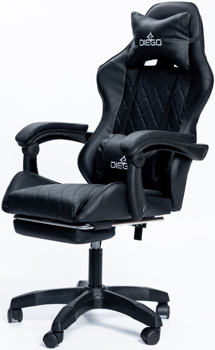 Крісло геймерське DIEGO AERO Full Black – фото 2