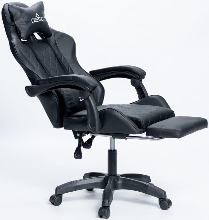 Крісло геймерське DIEGO AERO Full Black – фото 10