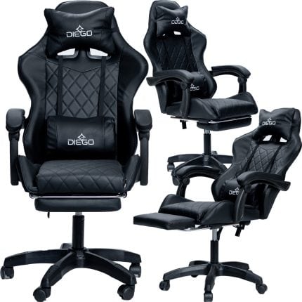 Крісло геймерське DIEGO AERO Full Black
