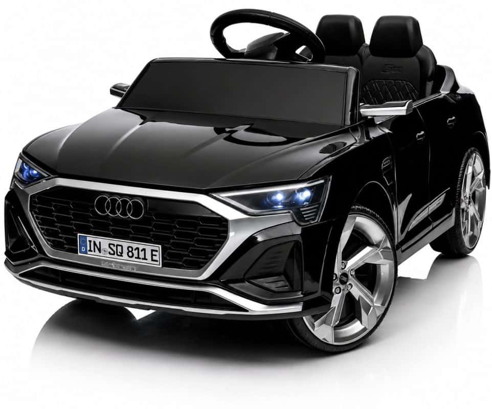 Дитячий електромобіль Audi SQ8 12V чорний з пультом керування Diego – фото 2