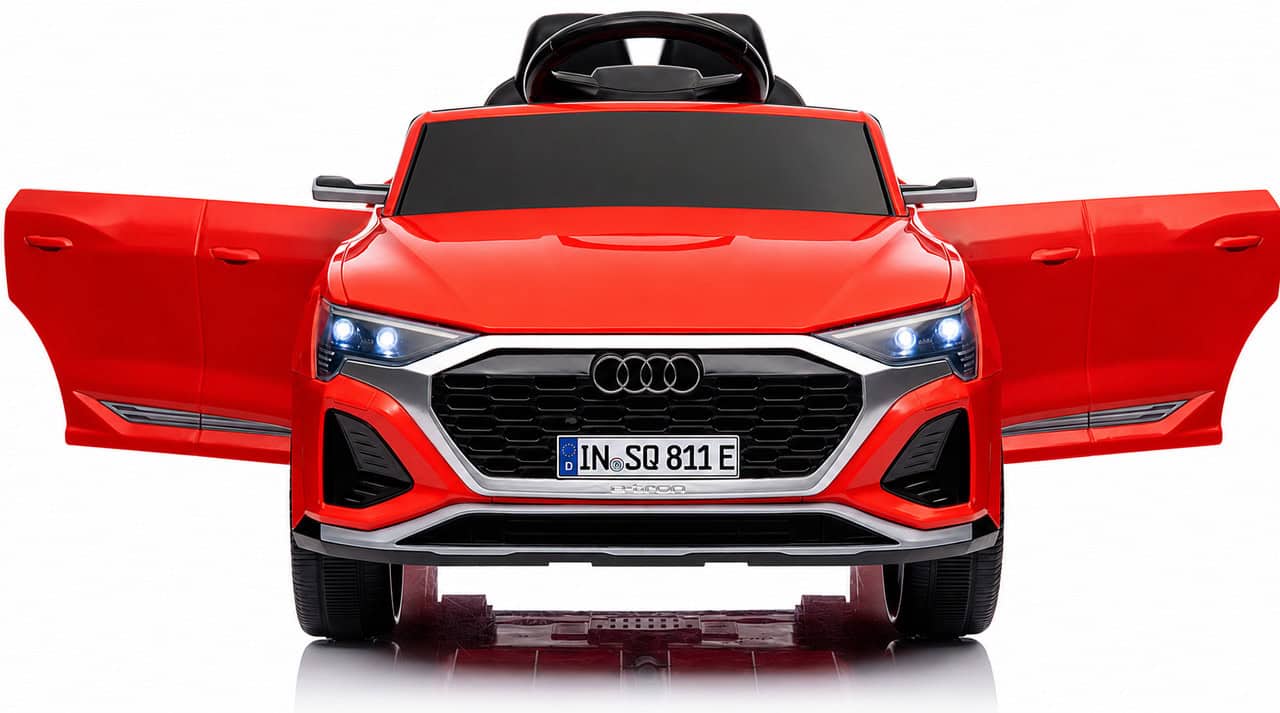 Дитячий електромобіль Audi SQ8 4×4 12V червоний з пультом керування Diego – фото 2