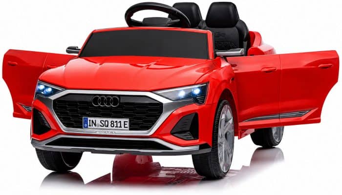 Дитячий електромобіль Audi SQ8 4×4 12V червоний з пультом керування Diego – фото 3