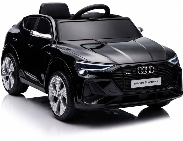 Дитячий електромобіль Audi e-tron 12V чорний з пультом керування Diego – фото 2