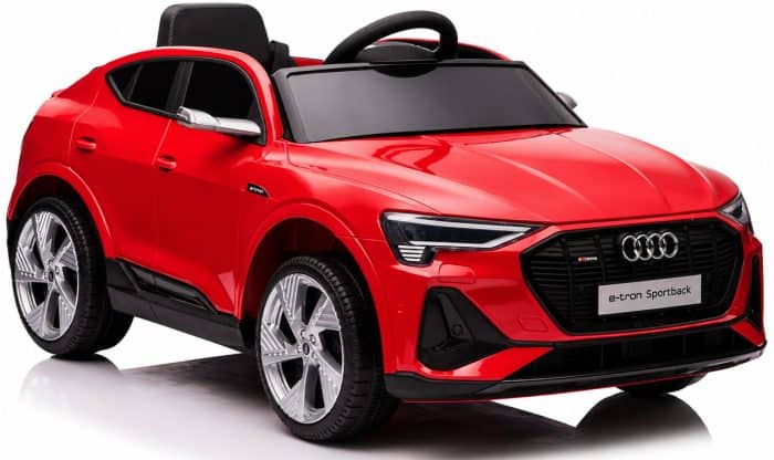 Дитячий електромобіль Audi e-tron 12V червоний з пультом керування Diego – фото 7