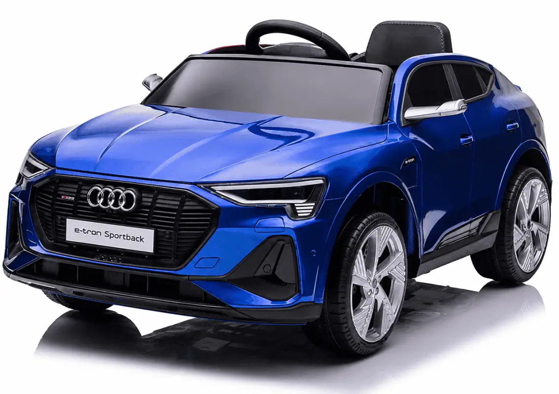 Дитячий електромобіль Audi e-tron 12V синій з пультом керування Diego