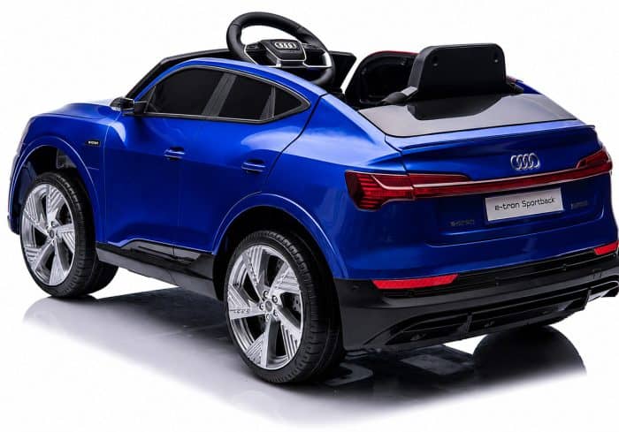 Дитячий електромобіль Audi e-tron 12V синій з пультом керування Diego – фото 2