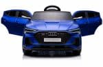 Дитячий електромобіль Audi e-tron 12V синій з пультом керування Diego – фото 4