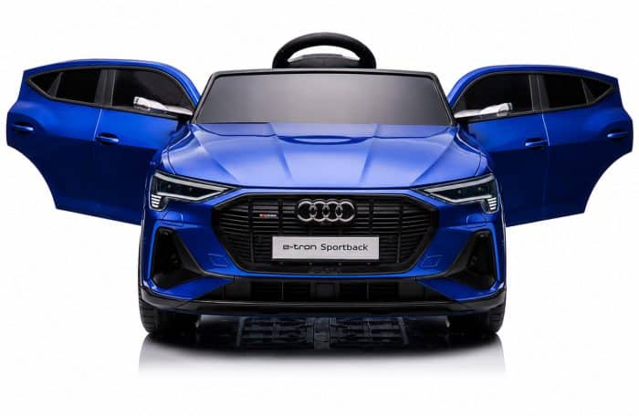 Дитячий електромобіль Audi e-tron 12V синій з пультом керування Diego – фото 4