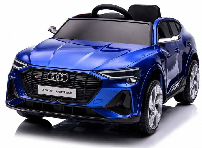 Дитячий електромобіль Audi e-tron 12V синій з пультом керування Diego – фото 6