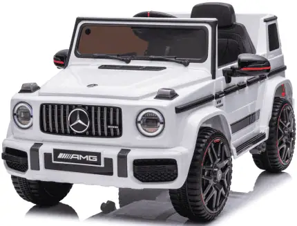 Дитячий електромобіль MERCEDES G63 4×4 12V білий з пультом керування Diego