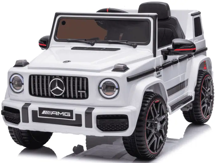Дитячий електромобіль MERCEDES G63 4×4 12V білий з пультом керування Diego
