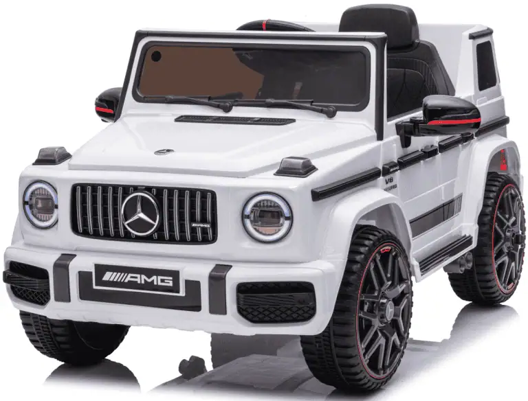 Дитячий електромобіль MERCEDES G63 4×4 12V білий з пультом керування Diego