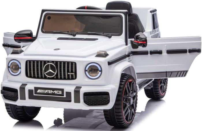 Дитячий електромобіль MERCEDES G63 4×4 12V білий з пультом керування Diego – фото 3